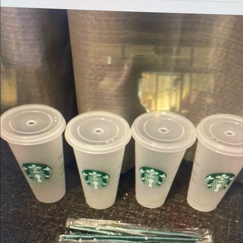 Starbucks Frosted Reusable Cups - Set of 4